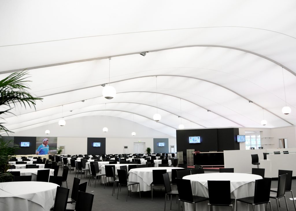Curved Roof Linings for Ryder Cup 